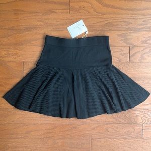 NWT Joie Wool Cashmere Blend Black Fit & Flare Knit Mini Skater Skirt Size XS